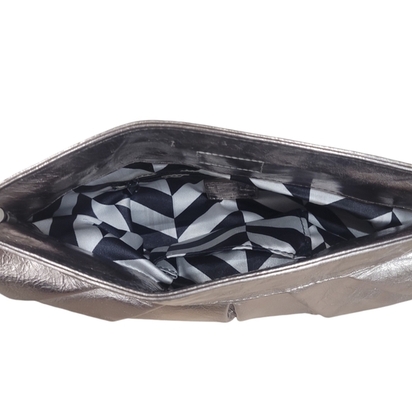 Gold Leather Clutch - Picture 3 of 4